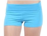 Fold Over Yoga Style Cotton Spandex Shorts