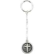 Sterling Silver Inspirational Blessings Cross Key Chain