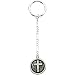 Sterling Silver Inspirational Blessings Cross Key Chain