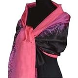 Silk shawl, 'Liquid Magenta'