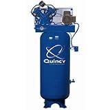 Quincy 5-HP 60-Gallon Two-Stage Air Compressor (230V 1-Phase) - 2V41C60VC