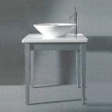Duravit Starck 1, Bowl and Solid Wood Console w/ Ceramic Top ,left tap, - D16026/D16026