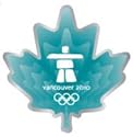 Vancouver 2010 Olympics Blue Maple Leaf Official Vancouver 2010 Pin