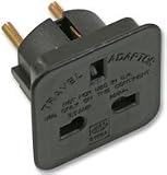 2pcs UK to European 2-pin EU France Germany Spain Greece Travel Adaptor/Plug Converter in Black *CE Marked