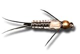 BH Woven Stonefly Nymph - Black Fly Fishing Fly - Size 16