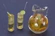 Dollhouse Miniature Pitcher of Iced Tea with 2 Glasses
