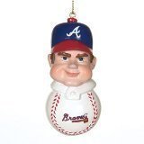 Atlanta Braves White Player Christmas Tree Ornament - MLB Baseball