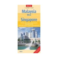 Malaysia: West, Singapore 1 : 1 500 000 / 1 : 15 000: City Maps: Kuala Lumpur, Melaka (Malacca), Georgetown (Penang). Special Maps: Penang, Pangkor, Around Kuala Lumpur (Nelles Map)