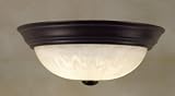 Alabaster MelonLarge Flush Mount AL184Z By Quoizel