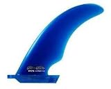 FCS 9 Cutaway Fluid Foil Performance Glass Longboard Center Fin-Blue
