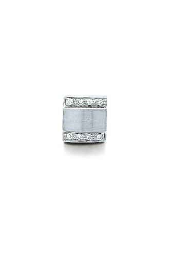 Childrens Toyshop  Jewelry : 14k White Gold and Lined Diamonds Tie Tac