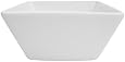CAC China KSE-DB5 Kingsquare 5-Inch 13-Ounce Super White Porcelain Deep Square Bowl, Box of 36