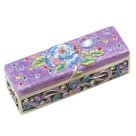 Piearth ピアース ジュエリーボックス クリスタル 宝石箱 スクエア NO9 パープル 9-3 PL