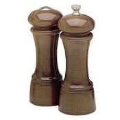 6 - 15cm Elegance - Walnut Pepper Mill Salt Shaker Set by Chef Specialties