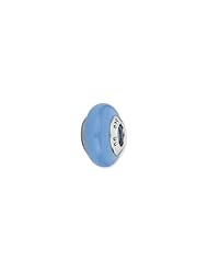 Sterling Silver Blue Italian Murano Glass Charm