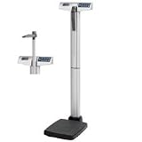 Health-O-Meter 500KL Physician Digital Scale, 1 in. LCD, 14-3/4 in.x21 in.x53-5/8 in., Silver