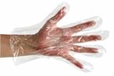 Premier Polythene Gloves, Polythene Dispenser, Clear, Small, Pack of 100