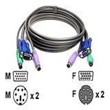 CP TECHNOLOGIES CP-KVM-MF-10 10FT ALL-IN-1 Hi-res PS2 KVM?male/ Female Cable
