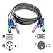 CP TECHNOLOGIES CP-KVM-MF-06 6FT ALL-IN-1 Hi-res PS2 KVM male/ Female Cable
