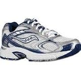Saucony Men's Grid Cohesion 3 Running Shoe,White/Navy/Silver,10.5 M