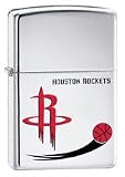 Houston Rockets High Polish Chrome Zippo Lighter