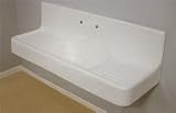 Strom Plumbing Clarion Farmhouse Drainboard Sink P0812 White