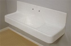 Strom Plumbing Clarion Farmhouse Drainboard Sink P0812 White