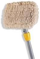Wall Washer Kit, White Cotton Pads, 9w x 5d, 60quot; Handle, Grey Handle