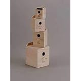 TopDawg Pet Supply Finch Nest Box Wood -inside Mount