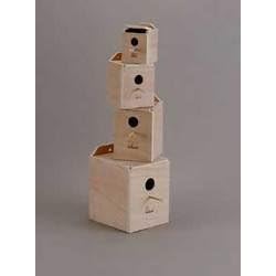 TopDawg Pet Supply Finch Nest Box Wood -inside Mount by TopDawg Pet Supply