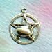 Wiccan Pagan Witch Jewelry Rebirth Cauldron Pentacle Pentagram Sterling Silver