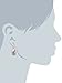 Amazon Essentials Sterling Silver Briolette-Cut Swarovski Crystal and Expoxy Elements Earrings, (previously Amazon Collection)