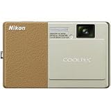 Nikon Coolpix S70 12.1 Megapixel Digital Camera, Champagne and Light Brown - Refurbished... by 