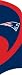 TTNE Patriots Tall Team Flag with pole