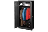 Wardrobe Storage Cabinet 36x18x72 Black