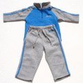 OCC Blue and Grey Jog Set with Cycle Print (Grey Pants), 12 Mo