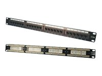 LogiLink Patchpanel 24-Port Cat5e RJ45  48,3 cm (19 Zoll) ungeschirmt schwarz Preisvergleich