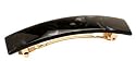 France Luxe Classic Rectangle Barrette - Nacro Black