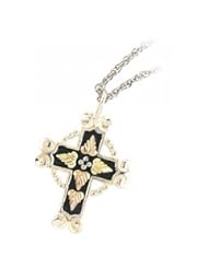 Black Hills Gold Necklace Cross