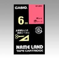 ネームランド用 テープカートリッジ　スタンダードテープ【赤ラベル 黒文字】 XR-6RD