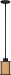 Nuvo Lighting 60/3828 Odeon 1-Light Mini Pendant Parchment Glass, Aged Bronze