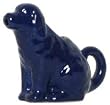 Stoneware Pottery Blue Dog Creamer 4"H, 5oz Set of 2