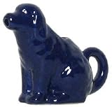 Stoneware Pottery Blue Dog Creamer 4"H, 5oz Set of 2