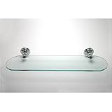 Bathroom Accessories Glass Shelves Polished Chrome
