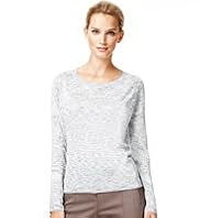 Autograph Marl Sweat Jumper with Linen