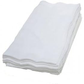 WHITE X3 100% COTTON MUSLIN SQUARES