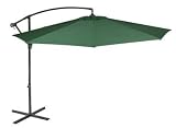 Banana Cantilever 3M Aluminium Garden Parasol - Crank - Plain Green