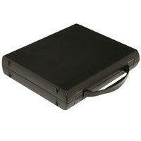 Print File Archival Workbox, 3 Ring Binder Box with a Carry Handle, 2-1/2 Deep, 1.5 D-ring, Black