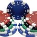 50 Clay Composite Dice Striped 11.5 gram Poker Chips, Choose from 9 colors