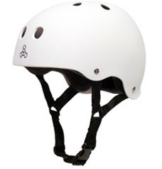 Triple 8 Brainsaver Helmet – WHITE RUBBER